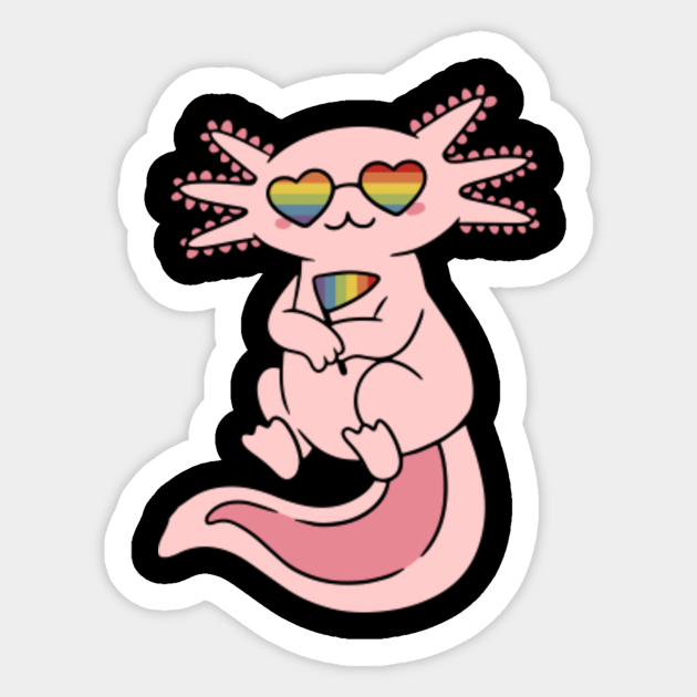 Gay Lesbian Axolotl Csd Lgbtq Pride Gay Lgbtq Sticker Teepublic